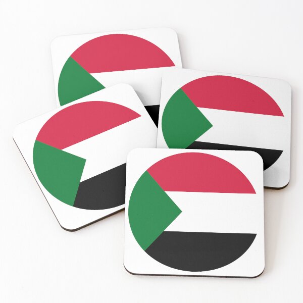 Item preview, Sudan Round Flag Sudanese Patriotic Heritage designed and sold by NTGUILTY.