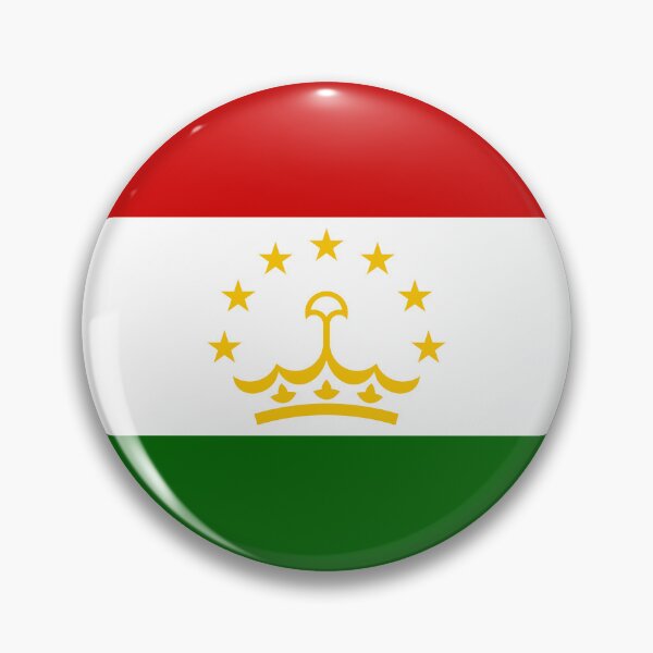 Item preview, Tajikistan Round Flag Tajik Patriotic Heritage designed and sold by NTGUILTY.