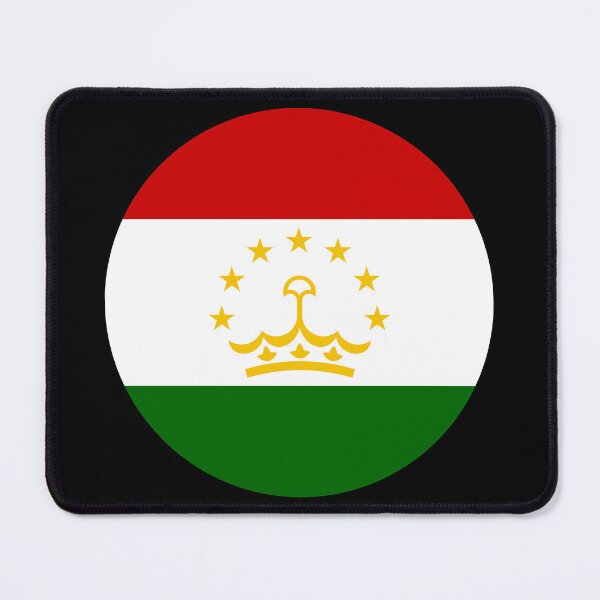 Item preview, Tajikistan Round Flag Tajik Patriotic Heritage designed and sold by NTGUILTY.