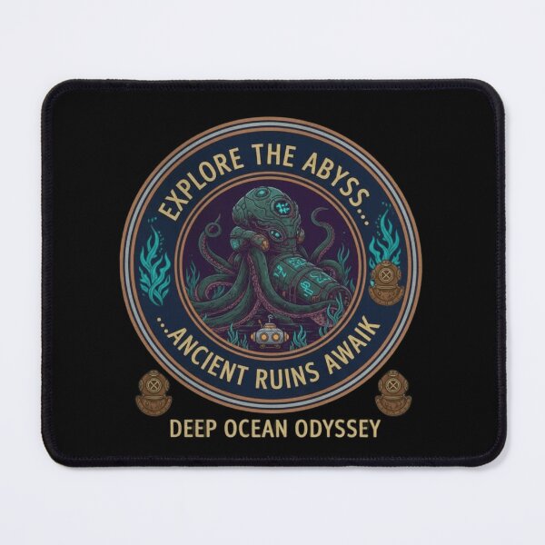 Item preview, Deep Ocean Odyssey – Explore the Abyss Emblem designed and sold by Dogandesighn.