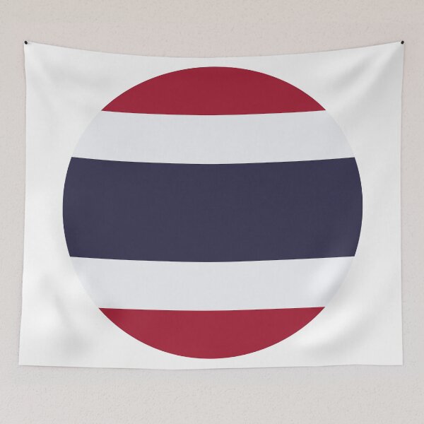 Item preview, Thailand Round Flag Thai Patriotic Heritage designed and sold by NTGUILTY.