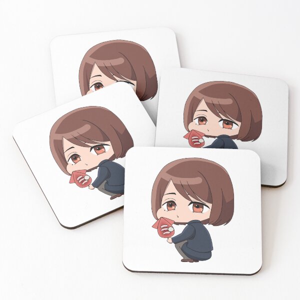 Item preview, Chibi Shoko Ieiri Eating Grilled Squid designed and sold by ColorSplashStudios..