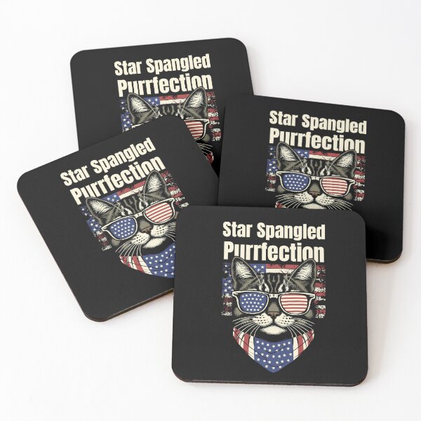 Item preview, Star Spangled Purrfection - Funny Patriotic Cat designed and sold by Sachie's Studio.