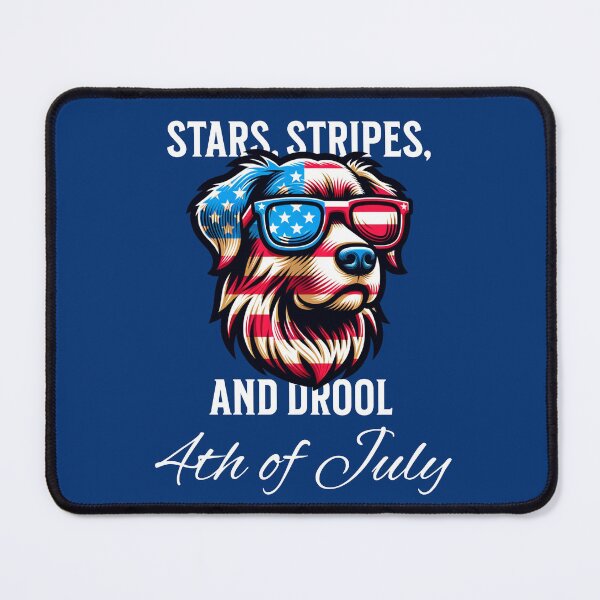 Item preview, Stars, Stripes & Drool – Funny Patriotic Dog designed and sold by Sachie's Studio.