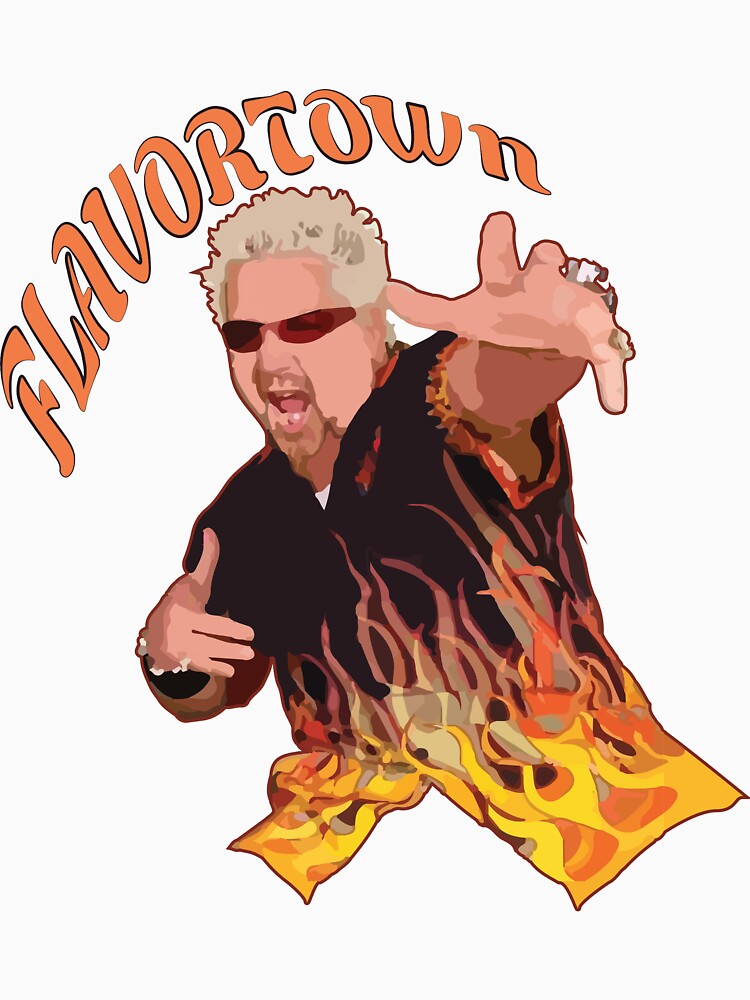 "Guy Fieri Flavortown" Tshirt by srucci Redbubble