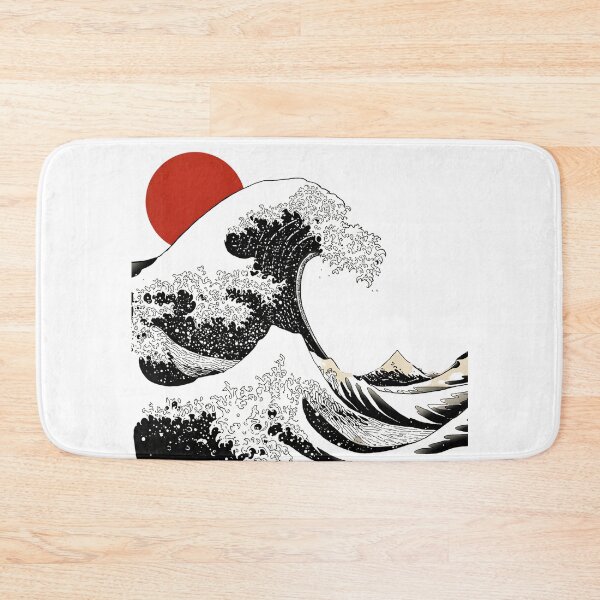 Item preview, Midnight Wave with Red Sun designed and sold by Kavya Art.