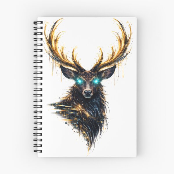 Item preview, Data Deer - Fiber Optic Stag Forest Art designed and sold by Antonrec86.