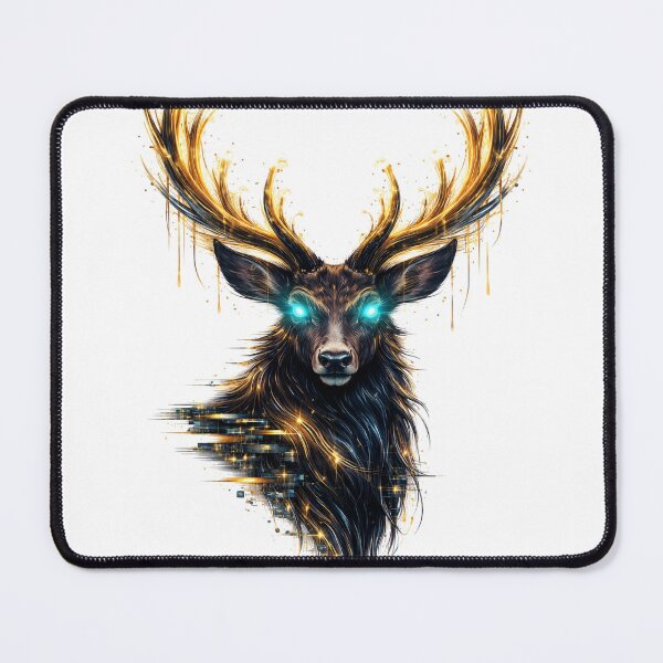 Item preview, Data Deer - Fiber Optic Stag Forest Art designed and sold by Antonrec86.