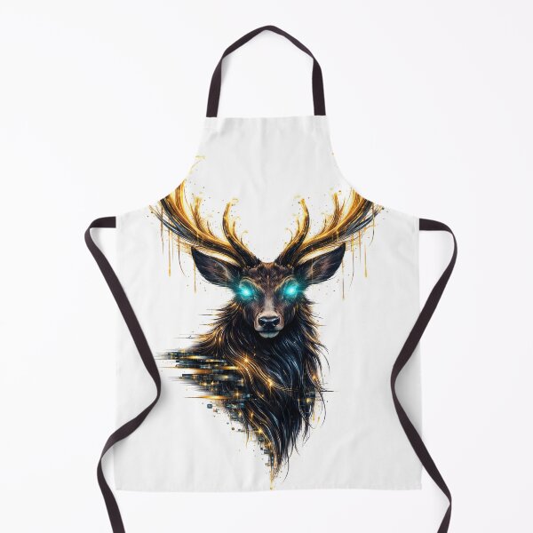 Item preview, Data Deer - Fiber Optic Stag Forest Art designed and sold by Antonrec86.