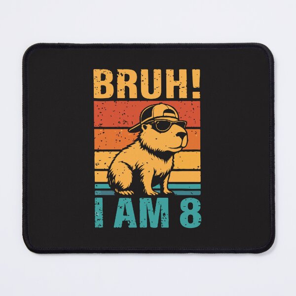 Item preview, Bruh It’s My 8th Birthday Capybara Funny 8 Year Old Boy Birthday Retro designed and sold by kiralynstration.