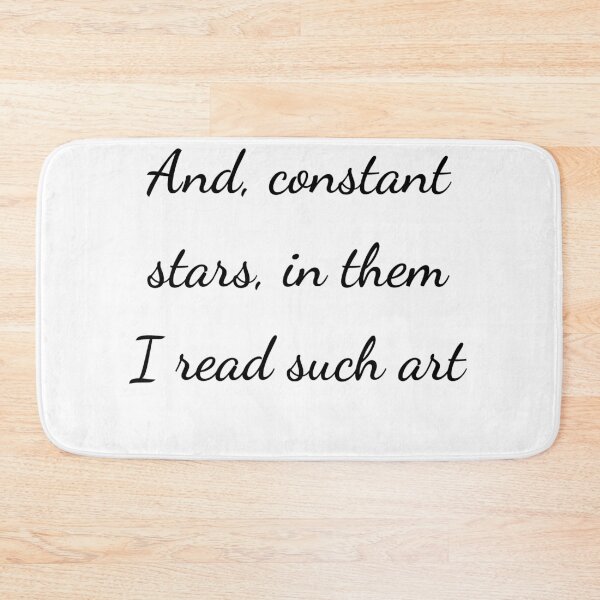Item preview, "And, constant stars, in them I read such art" - handwriting black designed and sold by ariksworld.