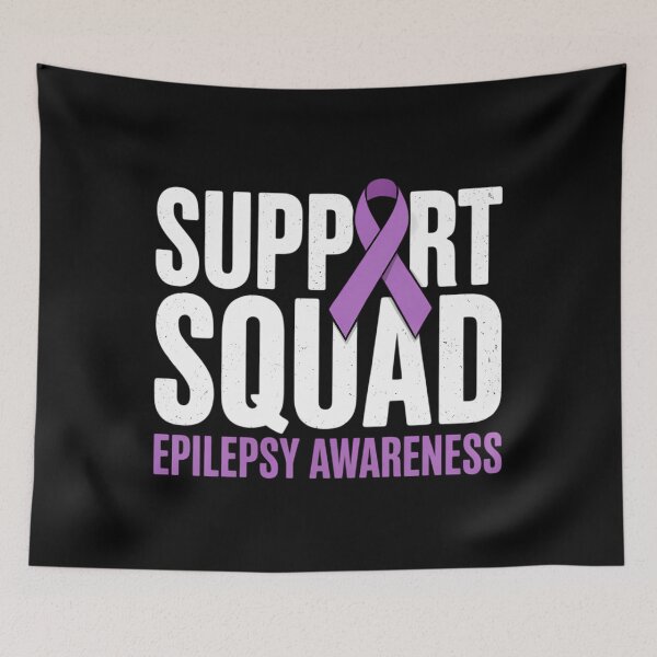 Item preview, Support Squad Epilepsy Awareness Month Family Purple Ribbon designed and sold by EllenJast.