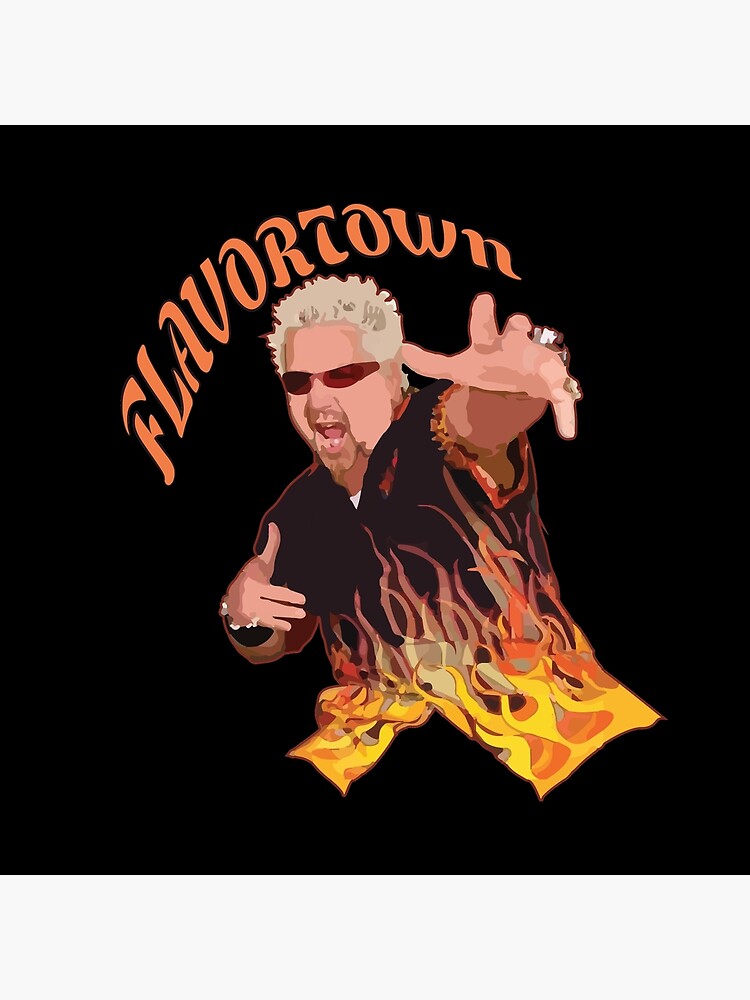 "Guy Fieri Flavortown" Throw Pillow for Sale by srucci Redbubble