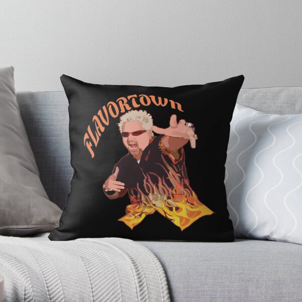 Guy Fieri Flavortown Throw Pillow