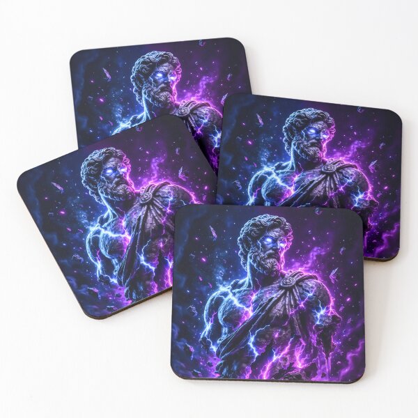 Item preview, God Zeus Aesthetic Poster - Digital Art designed and sold by TrueArtOnline.