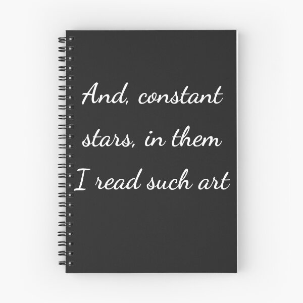Item preview, "And, constant stars, in them I read such art" - handwriting white designed and sold by ariksworld.