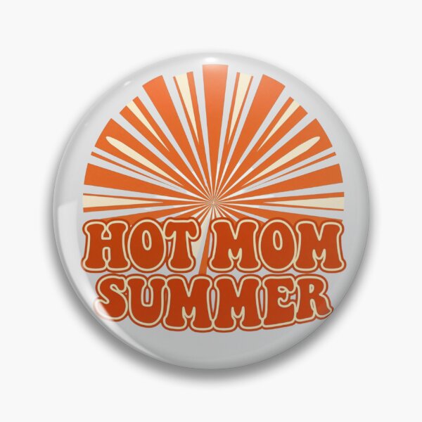 Item preview, Hot Mom Summer Retro Vintage Shirt Funny Summer Mom Aesthetic Groovy Sun Design designed and sold by Anastasiia Yurevych.