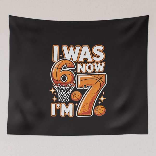 Item preview, I Was 6 Now I’m 7 Basketball Birthday Boy Funny 7th Birthday Kid Retro designed and sold by kiralynstration.