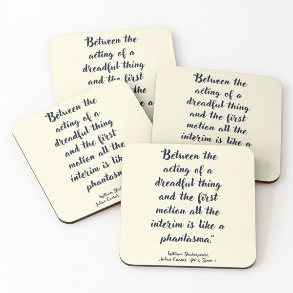 Item preview, Chill Shakespeare Quote from Julius Caesar designed and sold by CharlottePlaceArt.