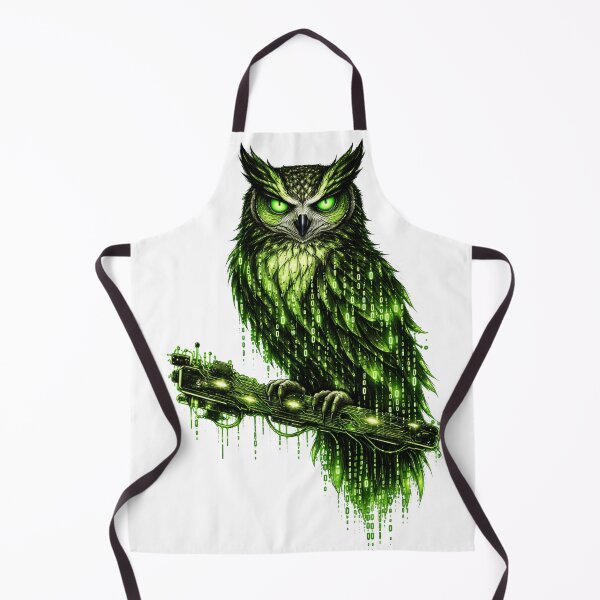 Item preview, Binary Owl - Matrix Code Wisdom Sticker designed and sold by Antonrec86.