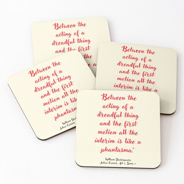 Item preview, Chill Shakespeare Quote from Julius Caesar designed and sold by CharlottePlaceArt.