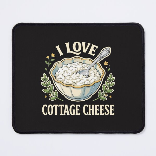 Item preview, I Love Cottage Cheese Funny Food Lover Dairy Humor Retro designed and sold by kiralynstration.