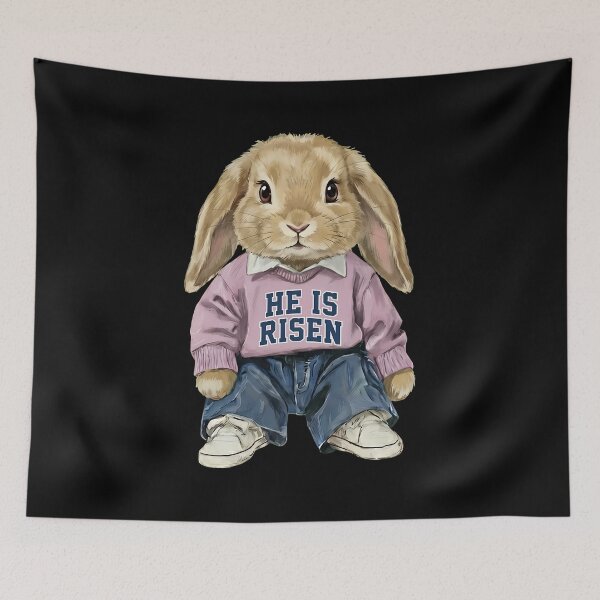 Item preview, Bunny He Is Risen Streetwear Easter T-Shirt designed and sold by Dmo3HarkoArt.