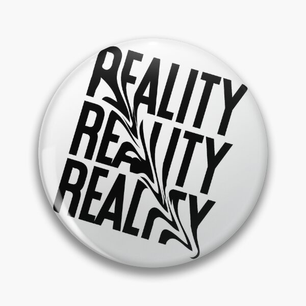 Item preview, Reality is Real Melting Typography Art designed and sold by ColorSplashStudios..