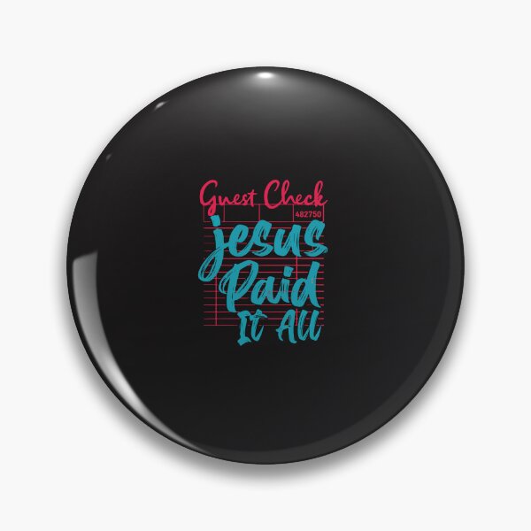 Item preview, Jesus Paid It All Funny Receipt Christian Faith Guest Check Humor Retro designed and sold by kiralynstration.