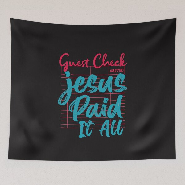 Item preview, Jesus Paid It All Funny Receipt Christian Faith Guest Check Humor Retro designed and sold by kiralynstration.