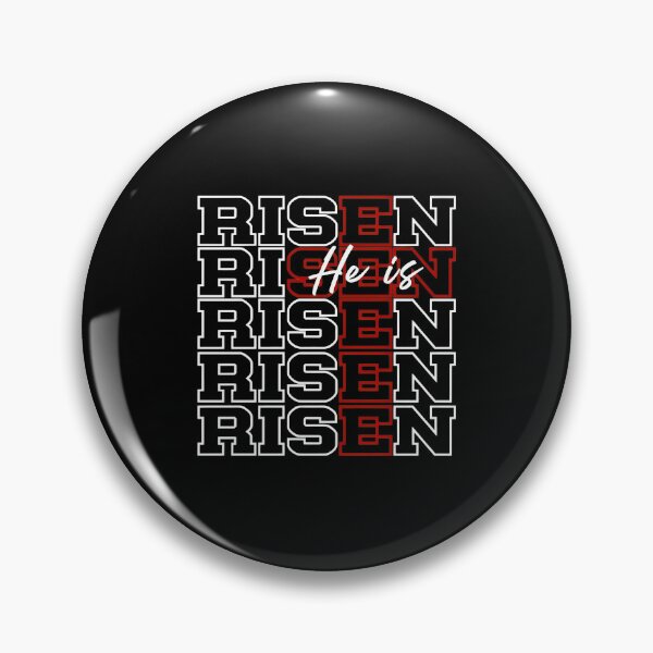 Item preview, He Is Risen Repeated Text Easter Tee designed and sold by Dmo3HarkoArt.