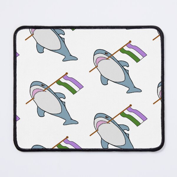 Item preview, Blahaj, Genderqueer Flag designed and sold by addilovemvp.