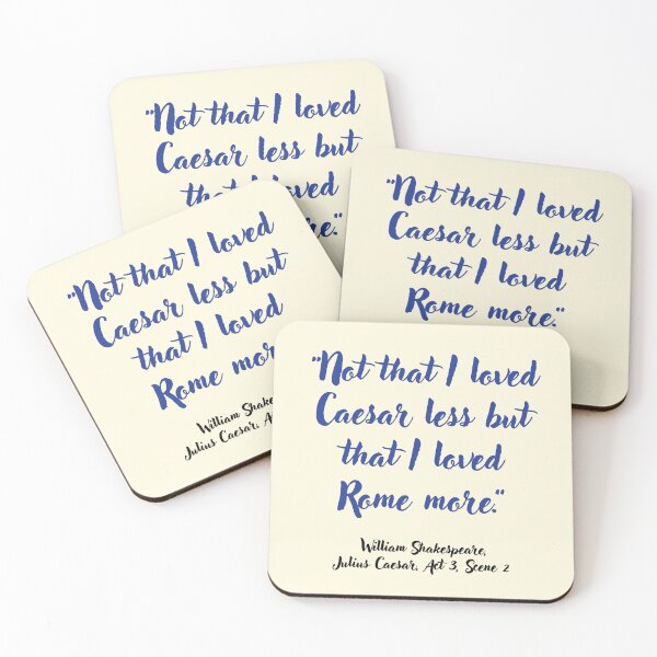 Item preview, Wicked Shakespeare Quote from Julius Caesar designed and sold by CharlottePlaceArt.
