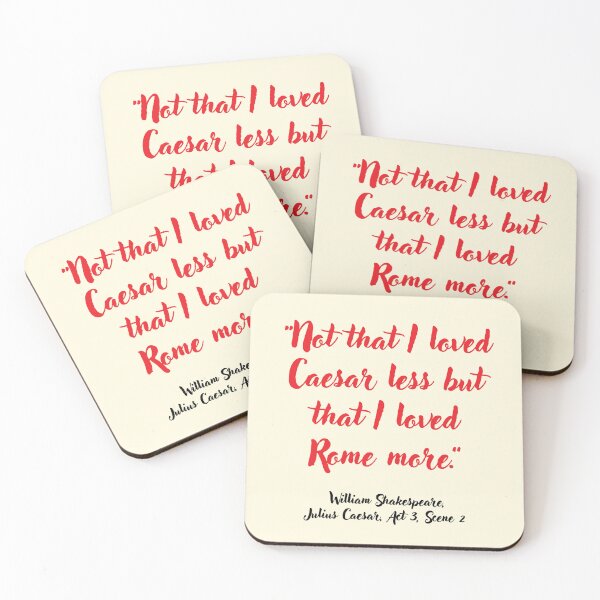 Item preview, Wicked Shakespeare Quote from Julius Caesar designed and sold by CharlottePlaceArt.