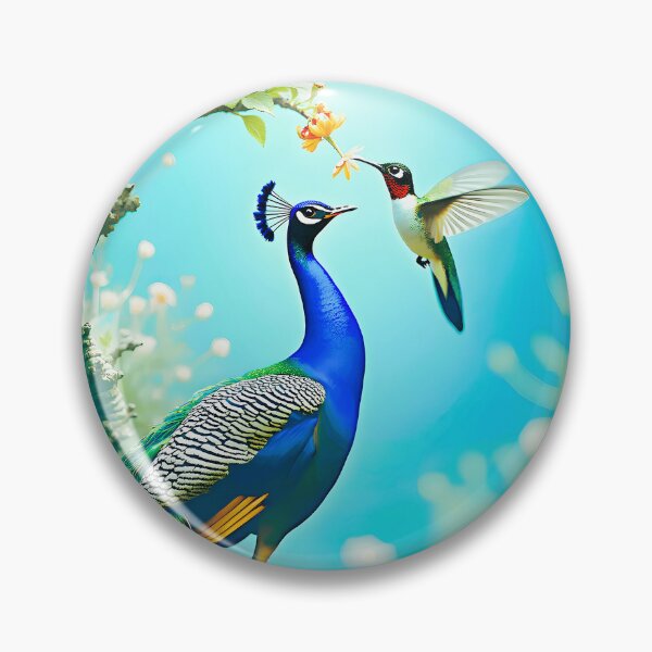 Artikelvorschau, Pfau und Kolibri entworfen und verkauft von Creative Visualize.
