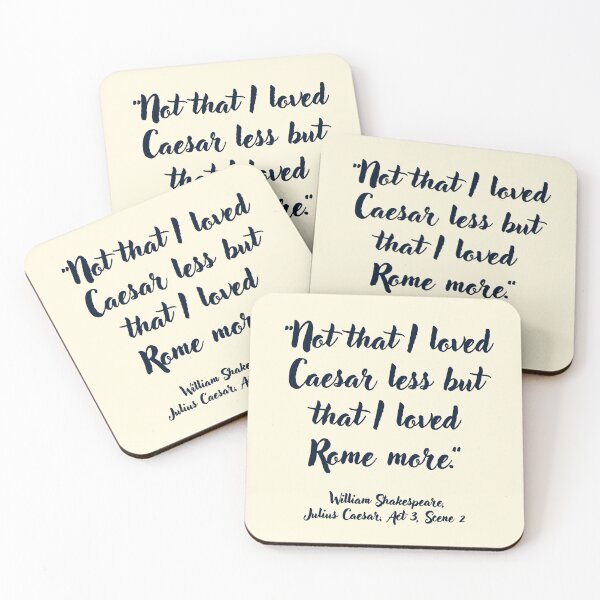 Item preview, Wicked Shakespeare Quote from Julius Caesar designed and sold by CharlottePlaceArt.