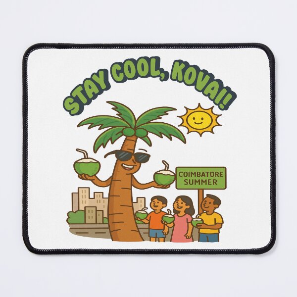 Item preview, Stay Cool Kovai | Funny Indian Summer Coconut Drink Coimbatore City Vibes designed and sold by Globalcitytees.