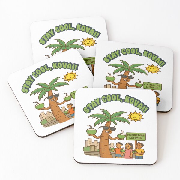 Item preview, Stay Cool Kovai | Funny Indian Summer Coconut Drink Coimbatore City Vibes designed and sold by Globalcitytees.