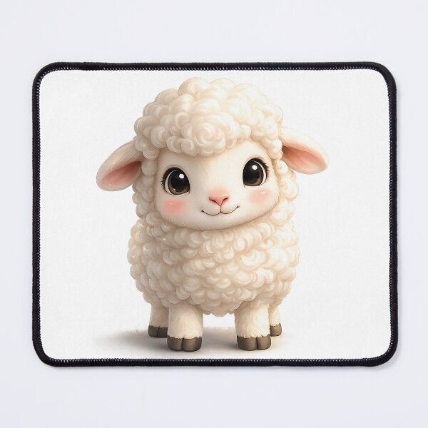 Item preview, Cute Fluffy Sheep Aesthetic Soft Lamb designed and sold by Best-Kept.