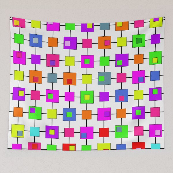 Item preview, Colorful Geometric Grid Pop Art - Vibrant Abstract Square Pattern designed and sold by Far Out Goods.