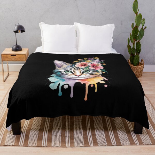 Item preview, Cat is Floral designed and sold by IdunayaStore.