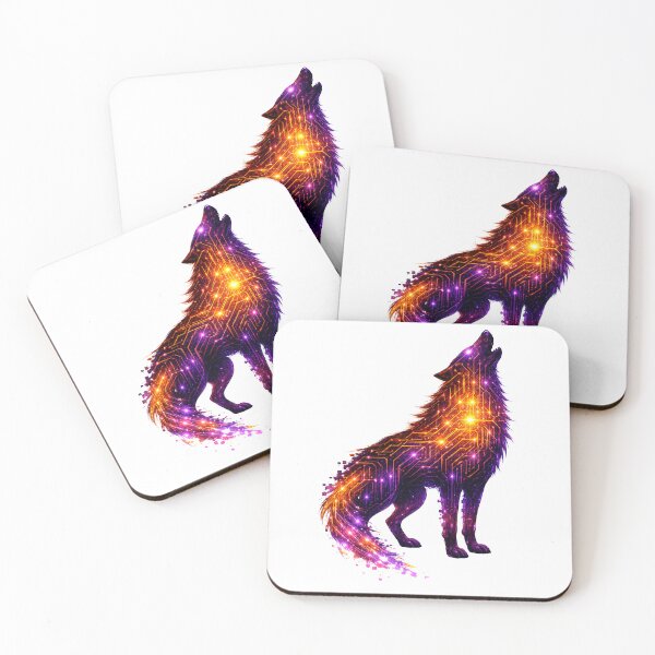 Item preview, Circuit Wolf - Neon Motherboard Alpha Art designed and sold by Antonrec86.