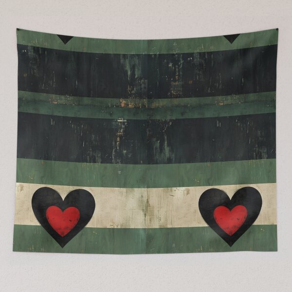 Item preview, Minimalist Heart Stripe Wall Art Neutral Abstract Love Print designed and sold by NarjaShop.