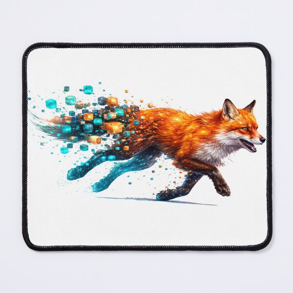 Item preview, Pixel Fox - Digital Dissolve Motion Art designed and sold by Antonrec86.
