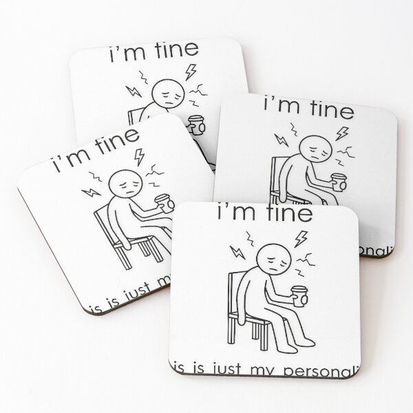 Item preview, I'm Fine This Is Just My Personality Dark Humor designed and sold by apex.vibe.