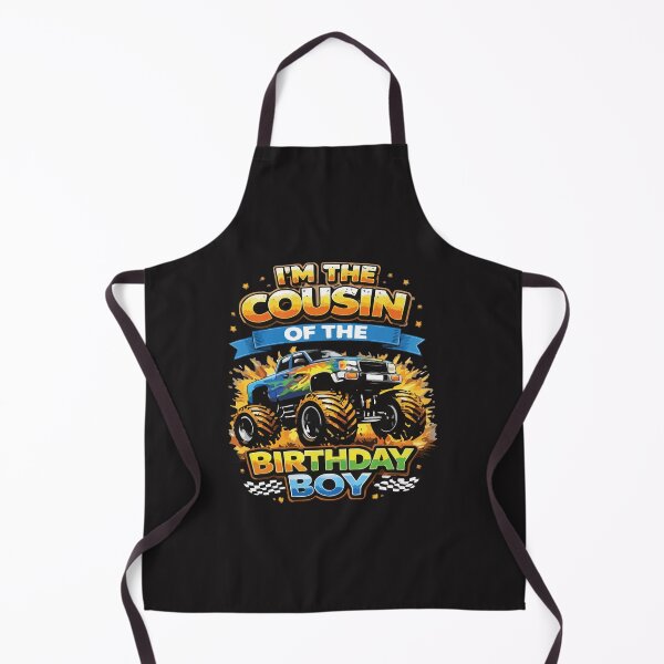 Item preview, Monster Truck I Am The Cousin Of The Birthday Boy Funny Party Truck Kids designed and sold by kiralynstration.