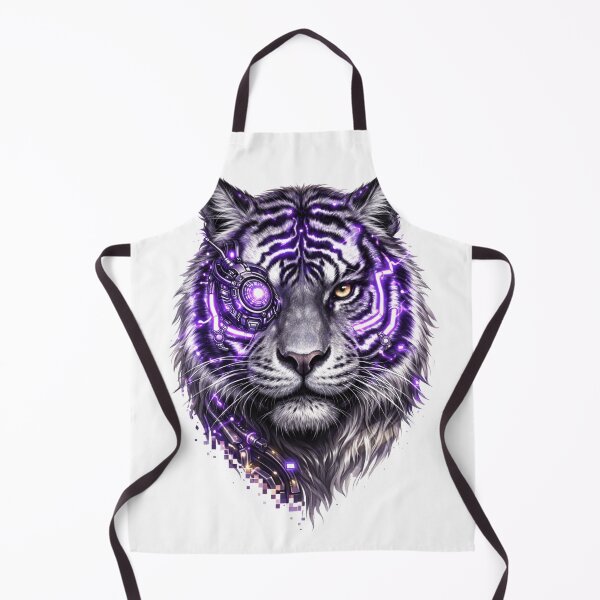 Item preview, Tech Tiger - Neon Stripe Cybernetic Art designed and sold by Antonrec86.