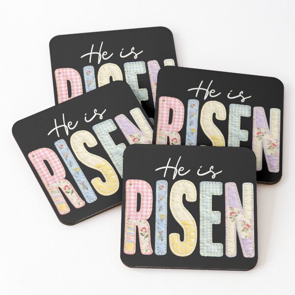 Item preview, He is Risen Quilted Fabric Easter Tee designed and sold by Dmo3HarkoArt.