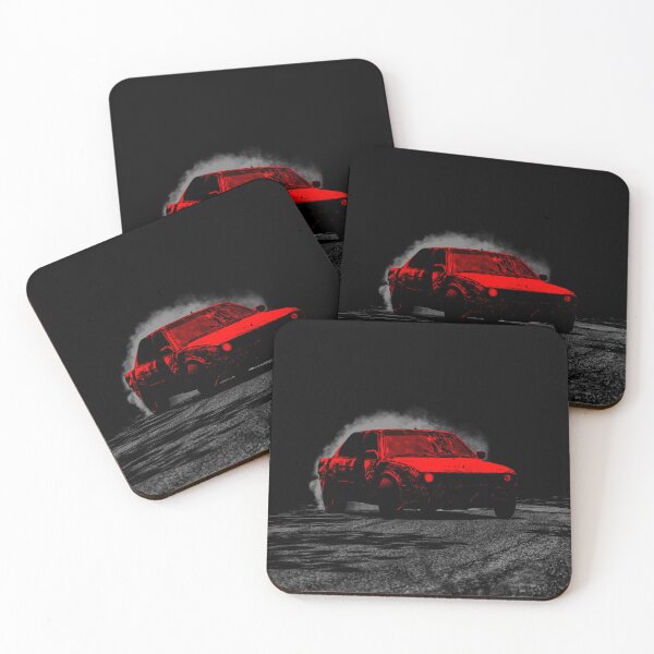 Item preview, Black White and Red Drifting Car designed and sold by Open Heart Reverie.