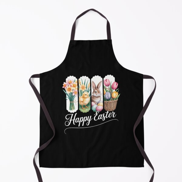 Item preview, Brushstroke Happy Easter Bunny Chick Eggs Florals designed and sold by IdunayaStore.